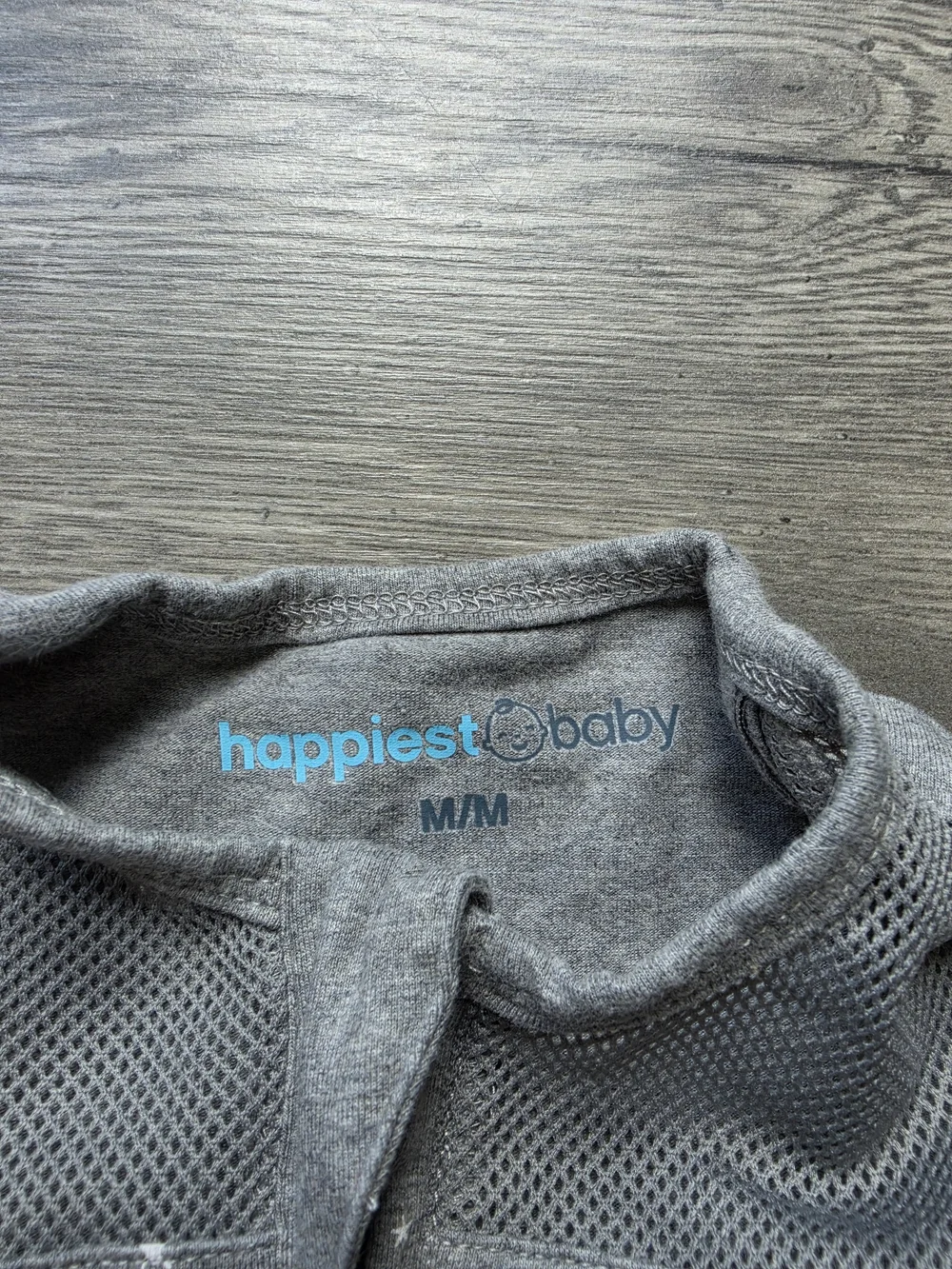 Grey Star-Print Baby Swaddle Sleep Sack with Center Zip